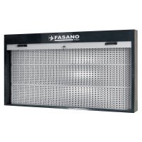 Настенная панель для инструментов 1700x930x160мм черная c алюминиевой шторкой Fasano FG 128/GR2