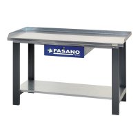 Рабочий стол 1500x745x880мм металлический с синим ящиком Fasano FG 129/B1.5