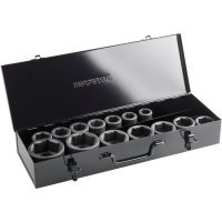 Набір ударних головок Hex 24-65мм 1" квадрат 14шт Fasano FG 630A/S14