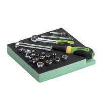 Набор головок универсальных с трещоткой 1/4" квадрат 13шт Fasano FG 100/16B