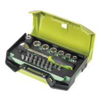 Набор дюймовых головок и бит с аксессуарами 1/4" квадрат Fasano FG 624IN/S25