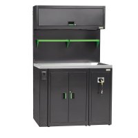 Робочий стіл металевий з підвісними шафами та стільницею для рідин Fasano FG 118/CO7V