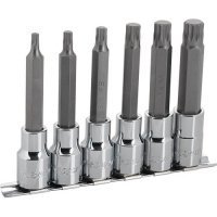 Набор головок с битами XZN удлиненных 1/2" квадрат 6шт Fasano FG 150LM/S6