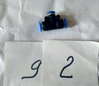 Фитинг тройник редукционный быстросъемный 6х8х8 мм (92) 