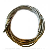 Трос стальной к подъемнику  ATH 4.55  Ø11 x 13250 мм, HHS4012, (639) Для СТО: Автоподъемник: (Акции, Доставка)!