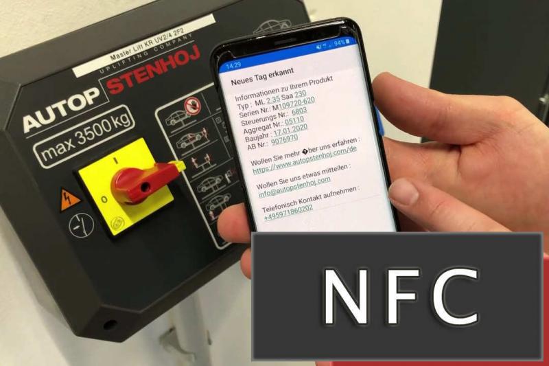 Підйомники AutopStenhoj з інтерфейсом NFC Підйомники AutopStenhoj з інтерфейсом NFC