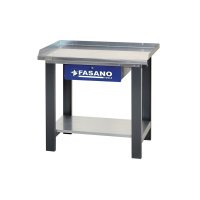 Рабочий стол 1000x745x880мм металлический с синим ящиком Fasano FG 129/B1