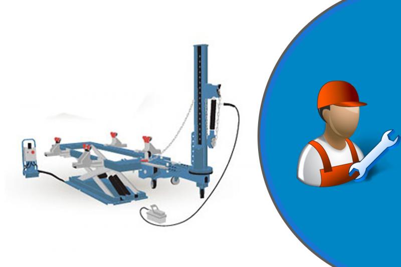 Установка рихтовочного оборудования 