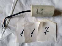 Конденсатор 50 µF ел. двигуна 220V для шиномонтажного верстата Safe 8210, WK 8510, CL-02 (117)