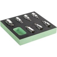 Набор головок c битами XZN 1/2" квадрат 7шт Fasano FG 100/81D