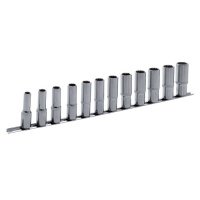 Набор торцевых головок удлиненных 12 граней 10-22мм 1/2" квадрат 11шт Fasano FG 625L/S11