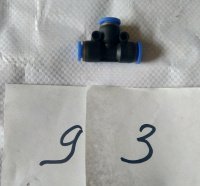 Фитинг пневматический 8х8х8 мм XQG-BZ-10 для шин.станка Safe 8210 (93)