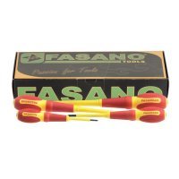 Набір хрестоподібних діелектричних викруток Pozidriv 4шт Fasano FG 22E/SZ4 Набір хрестоподібних діелектричних викруток Pozidriv 4шт Fasano FG 22E/SZ4