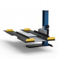 Электрогидравлический одностоечный парковочный подъёмник Well Kraft 1027 Для СТО: Автоподъемник: (Акции, Доставка)!