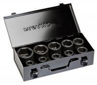 Набор ударных торцевых головок Hex 17-41мм 3/4" квадрат 10шт Fasano FG 629C/S10