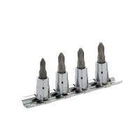 Набор головок c битами Philips 1/4" квадрат 4шт Fasano FG 147PH/S4