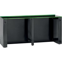 Робочий стіл металевий FG 118V/205Q з місцем для візків