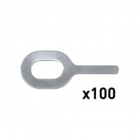 100 Кольца прямые N ° 5 AlMg3 ep. 1,5 мм для SPOT ARCPULL GYS 059511