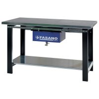 Рабочий стол 1500x745x880мм металлический с баком для жидкостей Fasano FG 136/B1.5