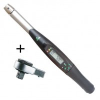 Динамометрический ключ цифровой 35-350 Nm Tecnogi 7350C2 в комплекте с трещоточной вставкой 1/2"