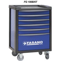 Инструментальная тележка на 6 секций Fasano FG 100B/6T Blue