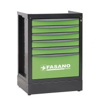 Стационарный ящик для инструментов с 6 секциями Fasano FG 118/69V6