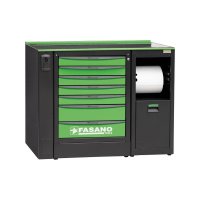 Рабочий стол металлический с ящиком для инструментов и модулем для бумаги Fasano FG 118/CO16V