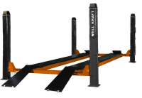 Подъемник четырехстоечный 4т Well Kraft 4040E с плоскими платформами и траверсой (Германия-Китай) Для СТО: Автоподъемник: (Акции, Доставка)!