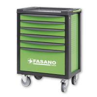 Тележка инструментальная с набором инструмента 130шт Fasano FG 100V/AS130