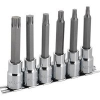 Набор торцевых головок Torx удлиненных 1/2" квадрат 6шт Fasano FG 150LTX/S6