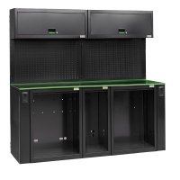 Рабочий стол 2050x757x2000мм металлический  с панелью для инструментов FG 118V/205D