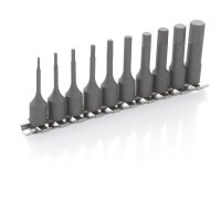 Набір біт Hex під тріскачку 1/4" квадрат 10шт Fasano FG 148H/S10