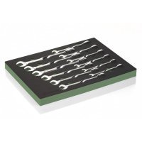 Набор нескользящих рожково-накидных повернутых ключей 12шт Fasano FG 100/02B