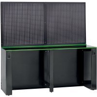 Робочий стіл 2050x757x2000мм металевий з панеллю для інструментів FG 118V/205N