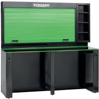 Робочий стіл 2050x757x2000мм металевий з панеллю для інструментів FG 118V/205M