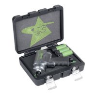 Ударний пневмогайковерт 1/2" з набором головок 3шт у кейсі Fasano FGA 302/S4