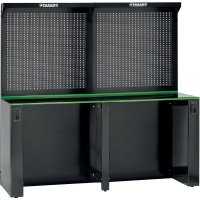 Робочий стіл 2050x757x2000мм металевий з панеллю для інструментів FG 118V/205P