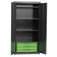 Металлический шкаф с двумя дверьми и выдвижными ящиками Fasano FG 118/AR3V