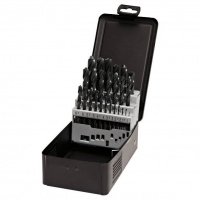 Набор сверл по металлу HSS 1-13мм с цилиндрическим хвостовиком 25шт глянец Fasano FG 75HSS/S25