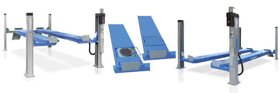 Четырехстоечный подъемник Ravaglioli для развал-схождения