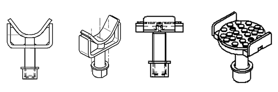 Накладки на лапы двухстоечного подъемника