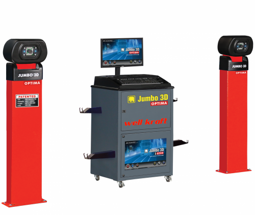 Грузовой стенд развал схождения Well Kraft Jumbo 3D Optima