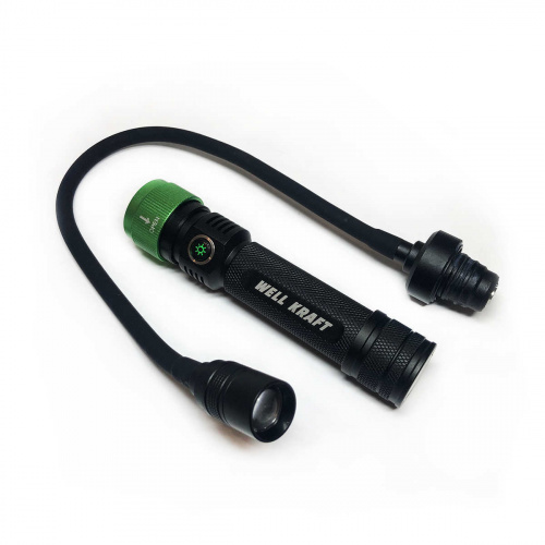 Многофункциональный фонарь со сменными насадками Well Kraft ZF7524