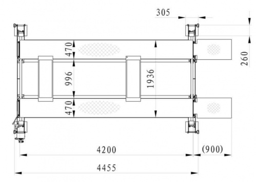 Підйомник паркувальний чотиристійковий 3.2т Well Kraft 4032 (Німеччина-Китай) Для СТО: Автопідйомник: (Акції, Доставка)!