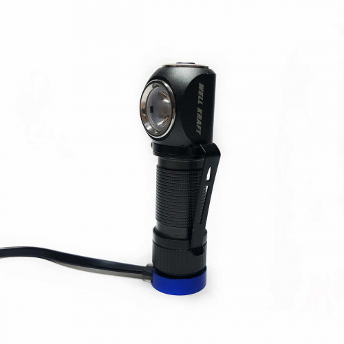 Налобний ліхтарик 350lm Well Kraft ZF7729 зі знімним ремінцем та магнітом