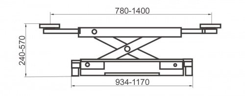 Траверса пневмогідравлічна 3т Well Kraft 4003A Для СТО: Автопідйомник: (Акції, Доставка)!
