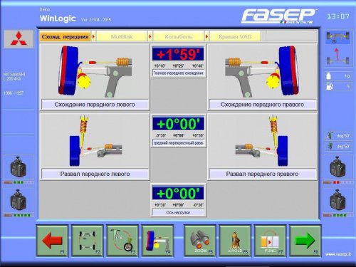 Стенд развал схождения 3D Fasep ATO WinReflex VAPS