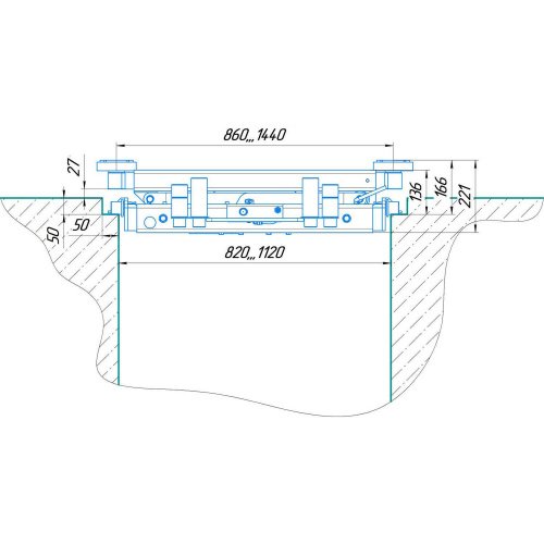 Траверса пневматическая 4.2т AIRKRAFT TPNU-420 усиленная Для СТО: Автоподъемник: (Акции, Доставка)!