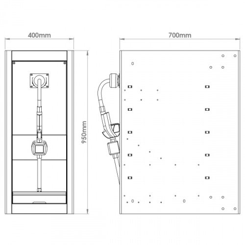 Шкаф металлический для распределения масла Fasano FG 118M/40C