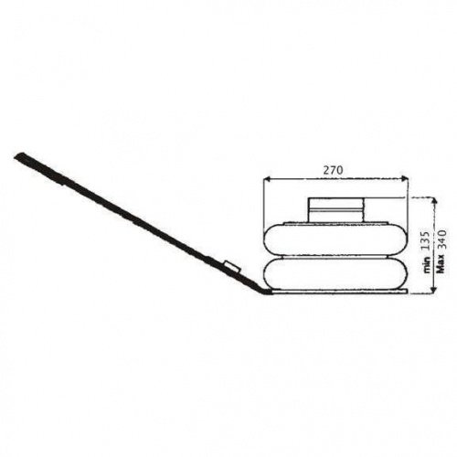 Домкрат пневматический 2.5т ДП-2